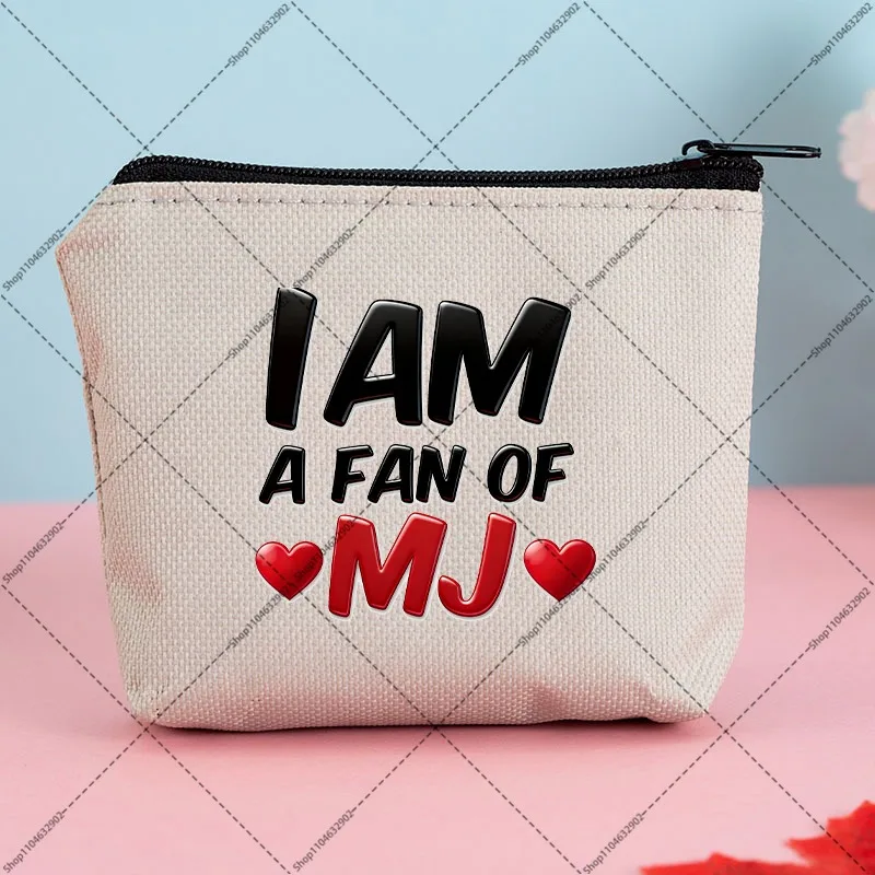 New Michael Jackson Patterned Fashion Mini Coin Pouch Women Men Outdoor Portable Purses The King of Pop MJ Wallets Party Gifts