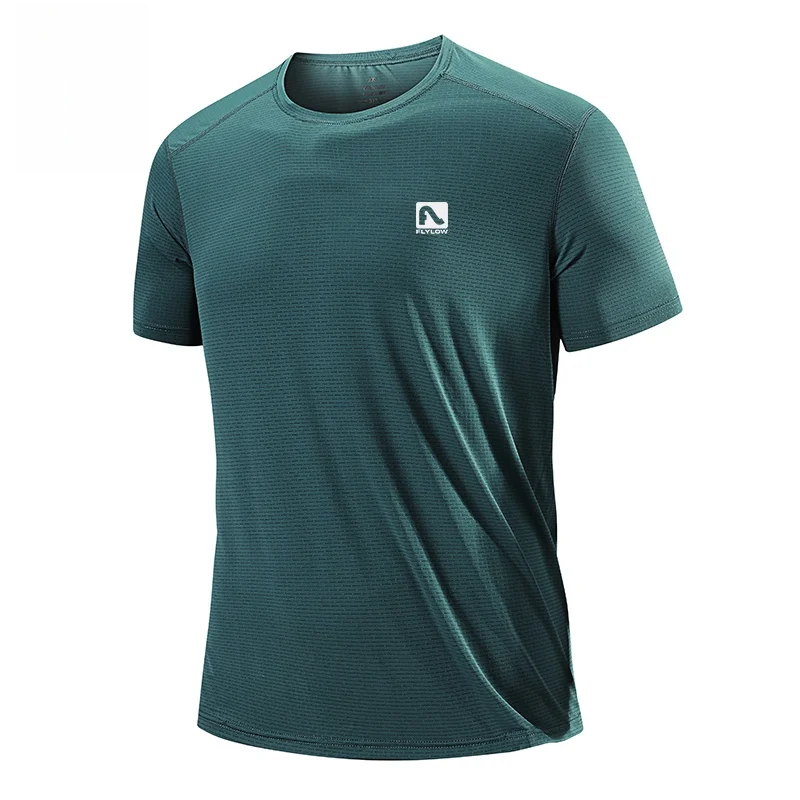 

Мужская футболка Flylow ort Sve Ice Silk Qui Dry Moisture ng, уличная летняя одежда для бега без бренда