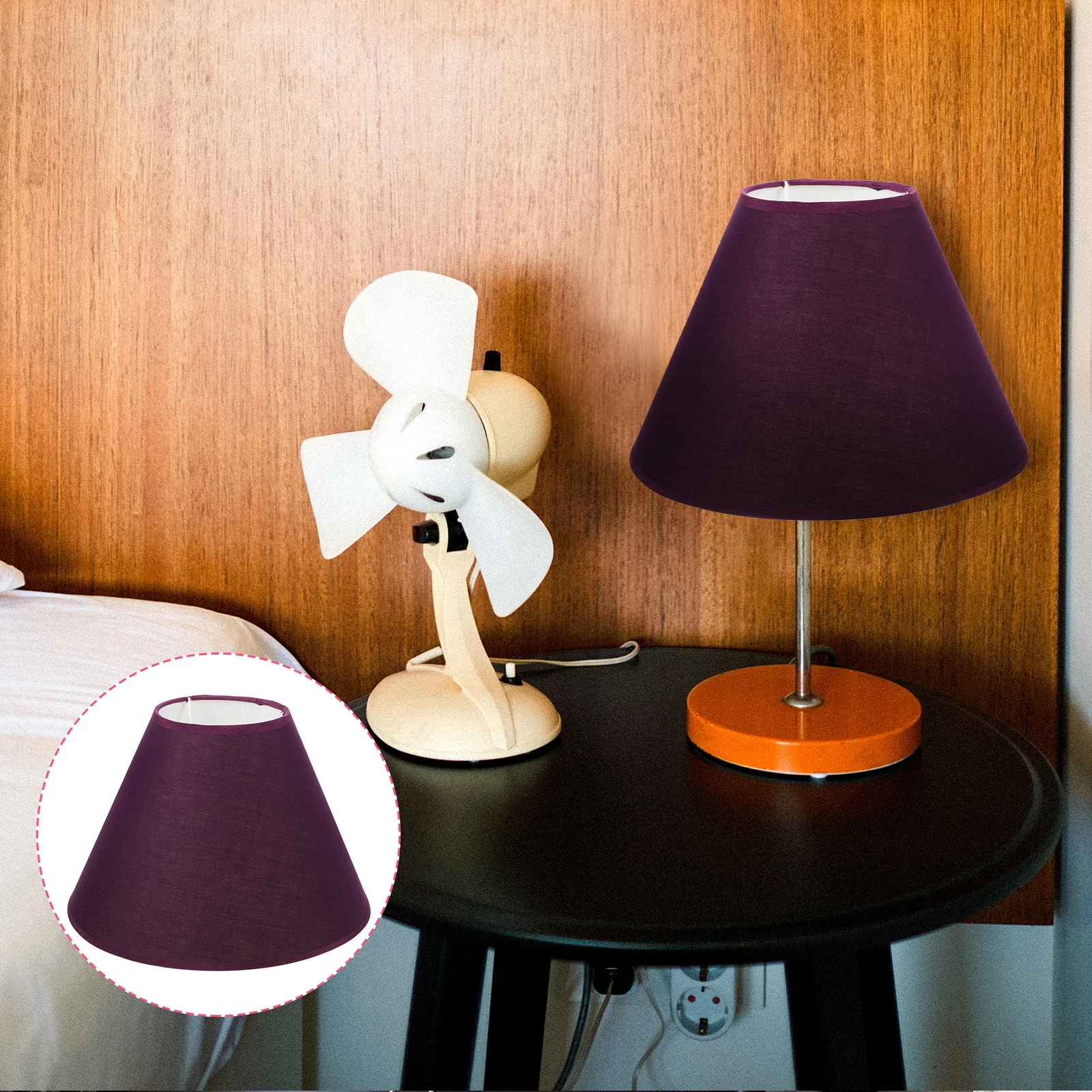 

Fabric Lamp Shade Simple Design Dust-Resistant Decorative Light Cover for Table Floor Desk Bedside Lamp Home Hotel Use
