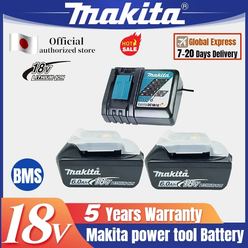 3Ah/5Ah/6Ah  Makita 18V Original bl1840  Li-Ion Battery For Makita LXT  TW251D  TD251DZ BL1830 BL1815 BL1860   BL1850