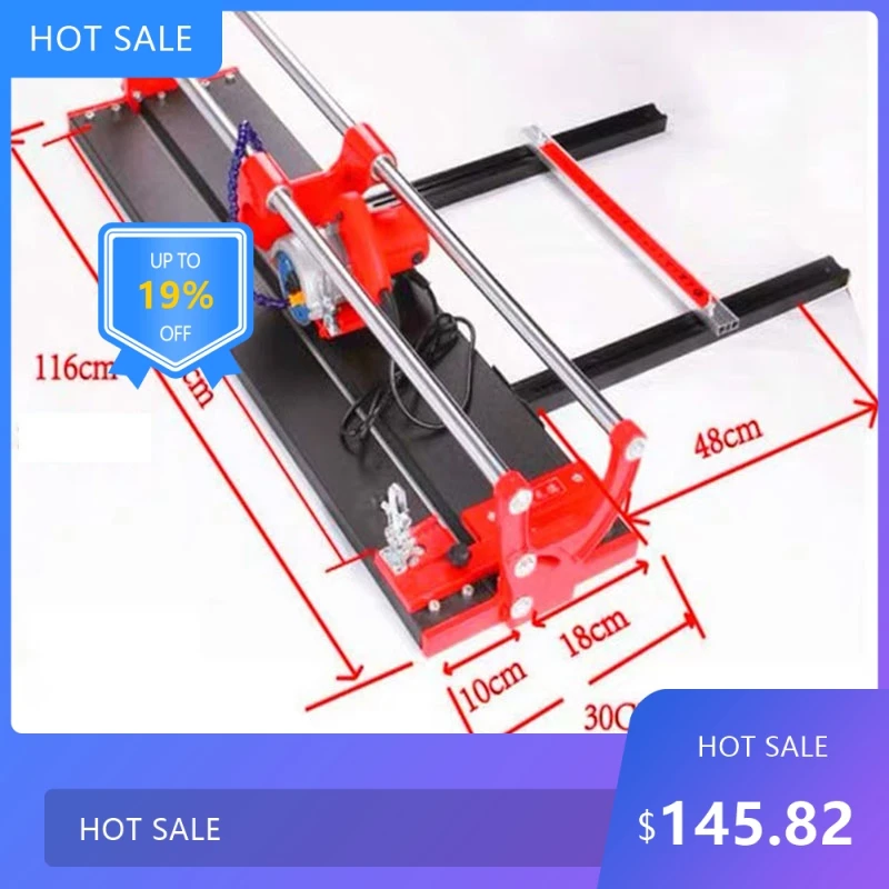 Multifunctional 800 Type Desktop Stone Tile Chamfer Machine, 220V 1500W Electric Hand Push 45° Beveling Cutting Tool