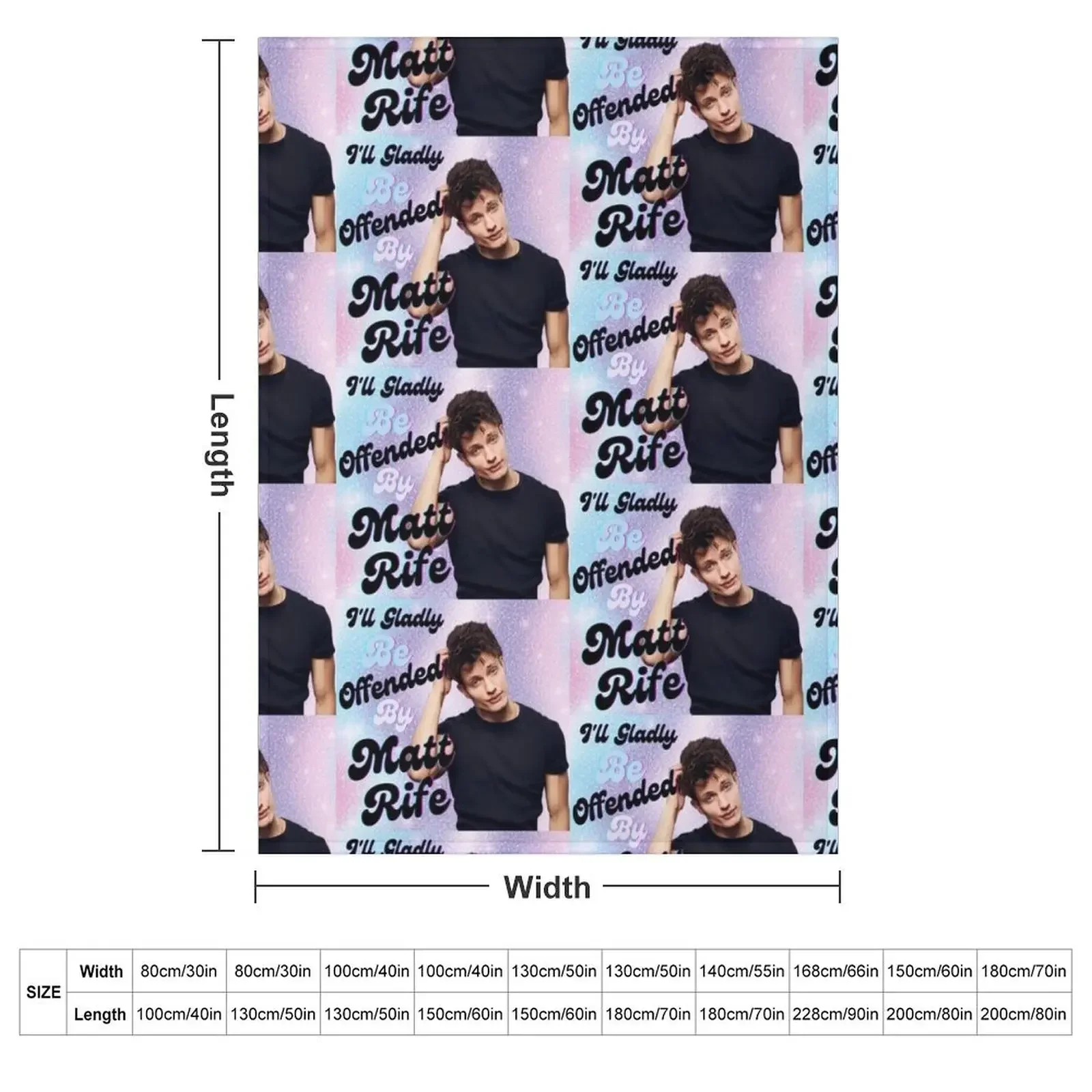 I will gladly be offended by Matt rife Matt Rife funny Throw Blanket Fashion Sofas christmas decoration Camping Vintage Blankets