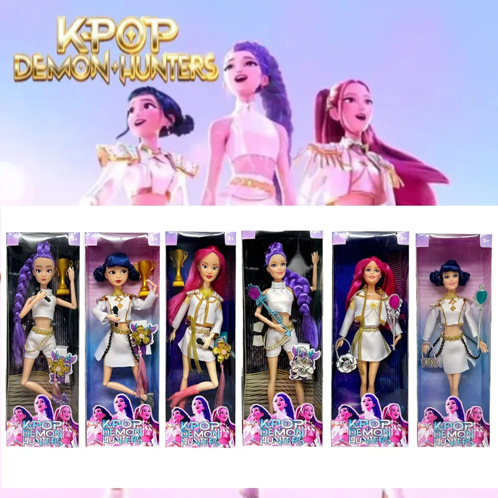 جديد أنيمي K-pop شيطان هنتر تمثال هدية الكريسماس عالية المظهر الساحرة هنتر مجموعة دمية الفتيات القلب الديكور عطلة لعبة #1