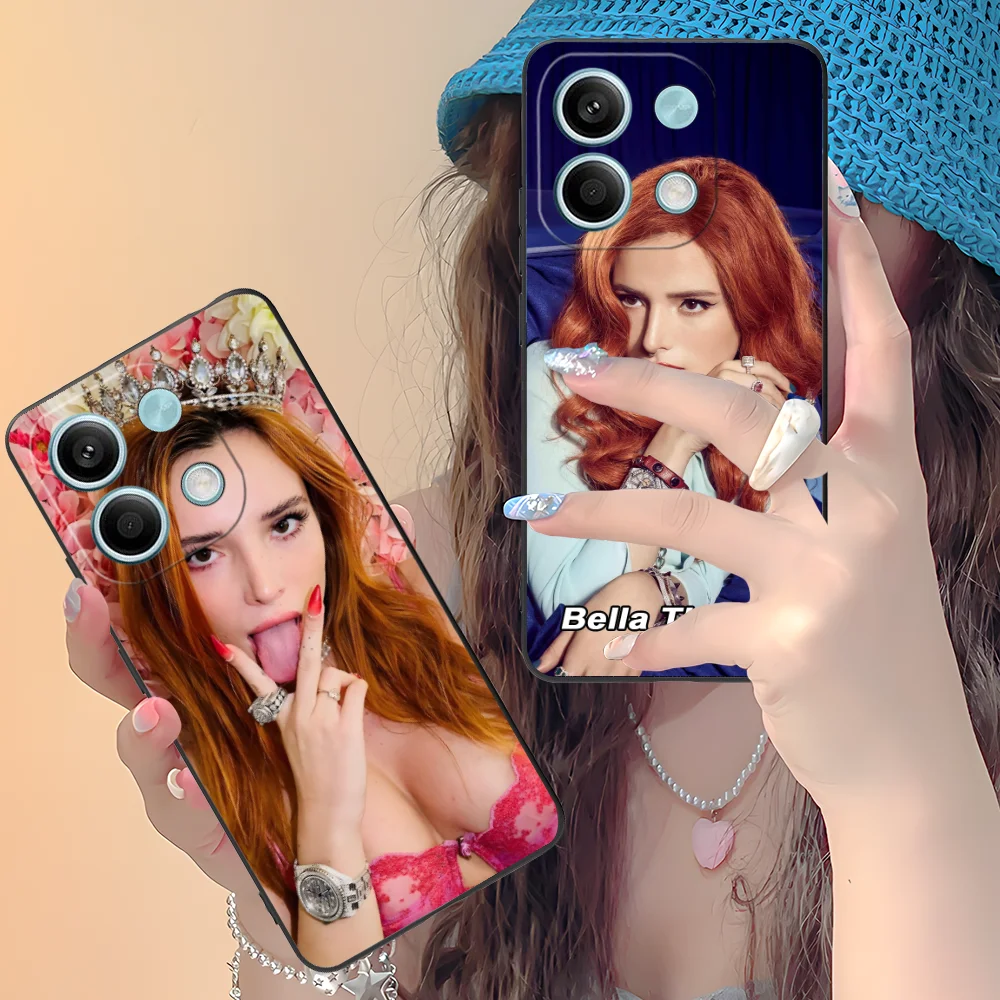 Mobile Bella Thorne Phone Case for Xiaomi Redmi Note 13 12 11 10 9 8 7 6 S A Pro Lite Plus 5G Black Smartphone Cover Cellphones