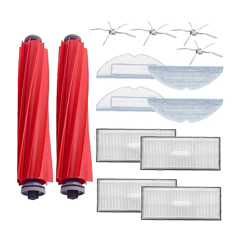 14Pcs Sweeper Accessories Kit Replacement Parts Compatible For Rock T7S T7plus S7 Robot