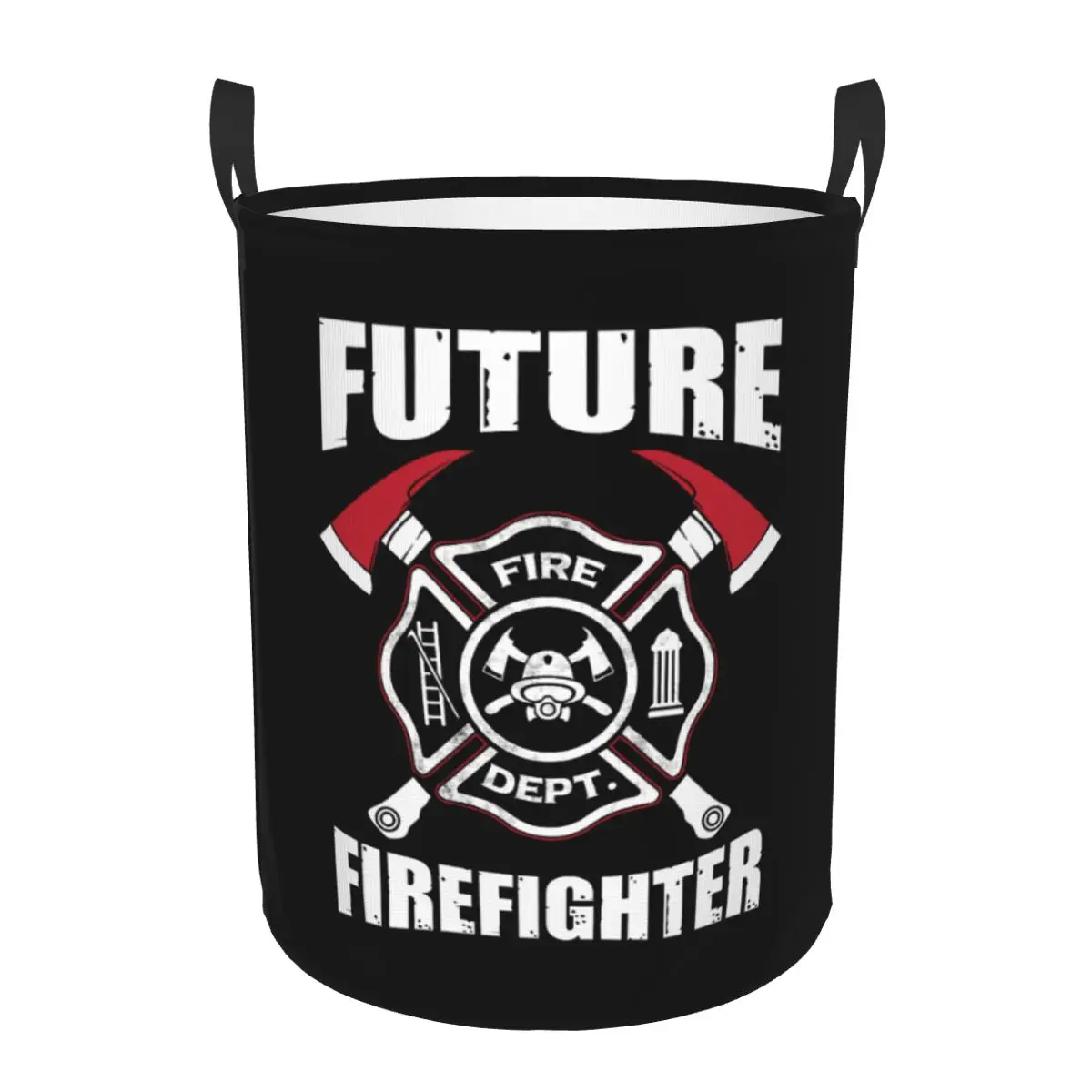 Future Firefighter Laundry Basket Collapsible Large Clothes Storage Bin Fire Rescue Fireman Baby Hamper