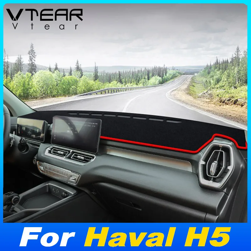 Vtear Car Dashboard Mat Cover Sun Shade DashMat Anti Dirty Carpet Decoration Styling Interior Accessories For Haval H5 2024 2025