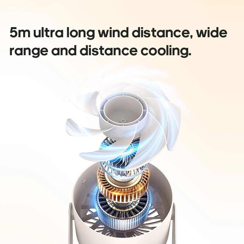 Ventilador de refrigeración inalámbrico para montaje en pared, ventilador de escritorio con Control remoto de 100 velocidades, 4000mAh, recargable con Control remoto para viajes y hogar