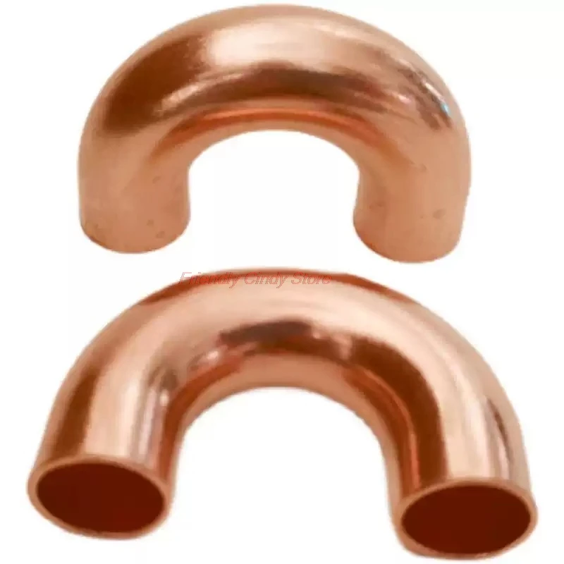 5PCS Outer Diameter 7-54mm Copper Tube 180-Deg Return-Bend Coupler Adapter Air-Connditioner