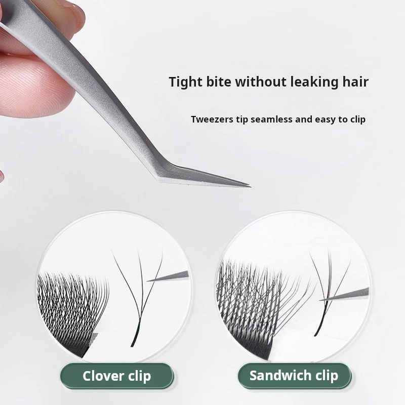 1PC Ukrainian Lash Tweezers for Eyelash Technicians High Precision Volume Lash Tweezers Lash Tech Stainless Steel Precision