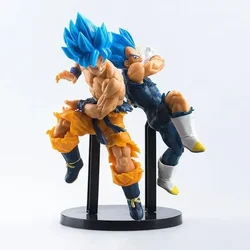 Dragon Ball Figure Toys LC Legend Anime Character Blue Hair Son Goku Blue Hair Vegeta PVC Model Toys Car Decoration Kids Gifts