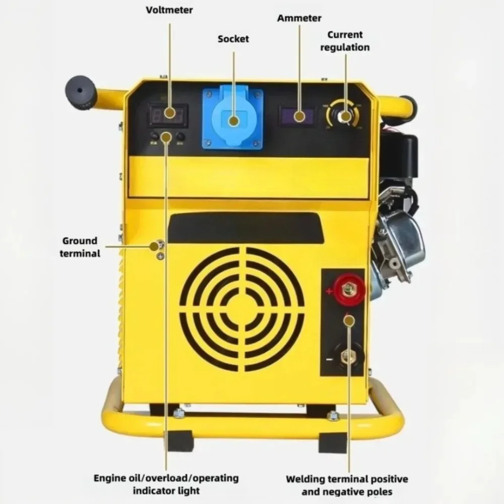 Portable Generator Welding Integrated Machine 220V Support 3.2 4.0 Long Spot Welding For Photovoltaic Outdoor Construction