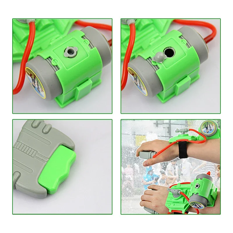 패션 어린이 좋아하는 여름 해변 야외 사수 장난감, 교육 물 싸움 권총 수영 손목 물총 소년 선물