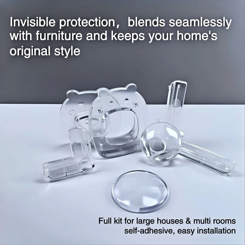 36 pièces/ensemble de protections d'angle transparentes pour la sécurité des bébés, protections anti-collision pour les bords de table et butées de porte, essentiels pour nouveau-nés