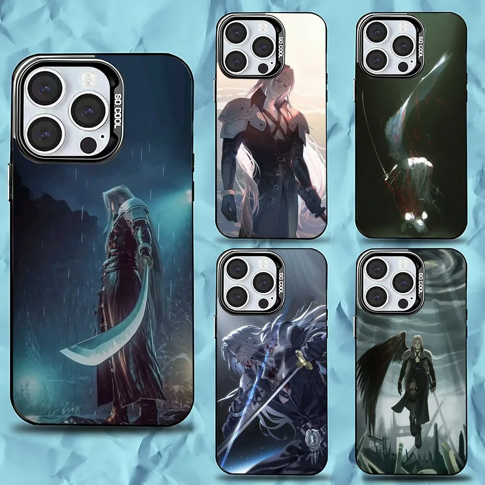 

Sephiroth F-Final F-Fantasy Phone Case For iPhone 16,15,14,13,12,11,Pro,Max,Plus,Mini,XS,SE Anti Fall Black Matte Hard Bumper
