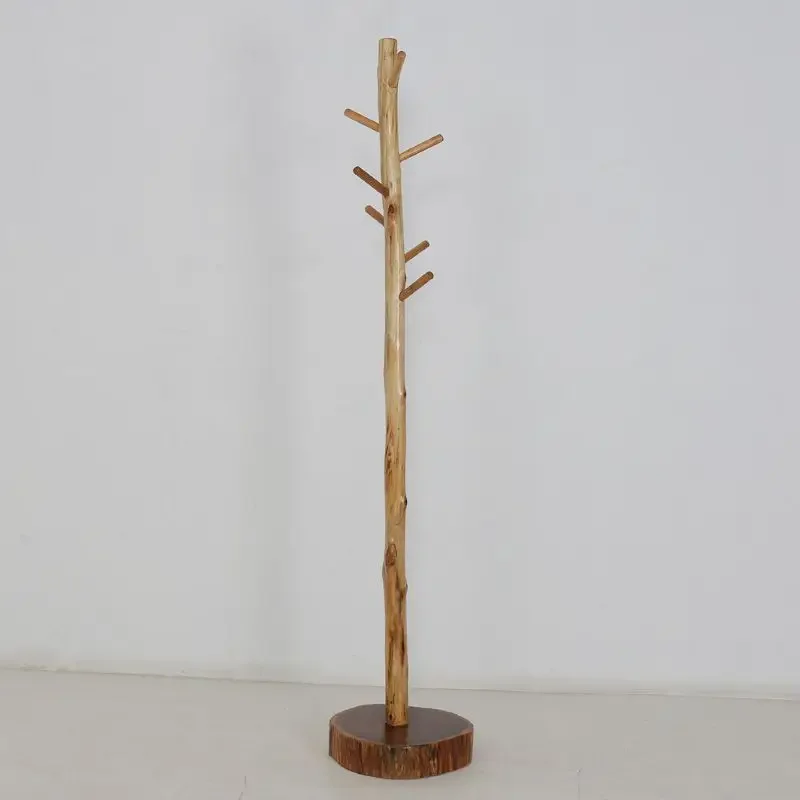 Coat rack floor-to-ceiling bedroom all-simple Nordic wabi-sabi wind clothes rack entrance Chinese living room modern home