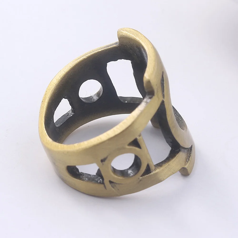 Movie Green Lantern Rings Film and Television Periphery Ancient Bronze Ring Movie Fans Cosplay Jewelry Accessories Gifts