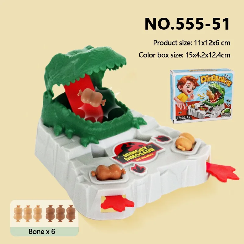 وحدة تحكم ألعاب رمي اللحوم على شكل ديناصور للأطفال للأولاد والبنات هدية تعليمية للتدريب على التفكير 3-14 ألعاب #5