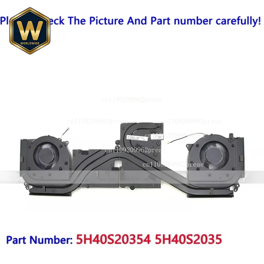 

S For Lenovo Legion 5-17ACH6 Cooling Heatsink Fan 5H40S20354 5H40S20353 - New Replacement Part