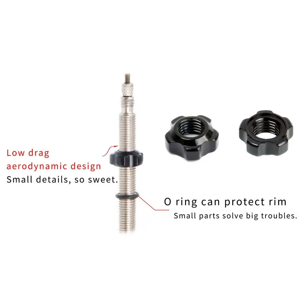 Bicycle Tubeless Vacuum Tire Bicycle Repair Tools Vacuum Tire Valve Nut Bike Presta Valve Nut Tire Valve Cap Tire Nozzle Lock