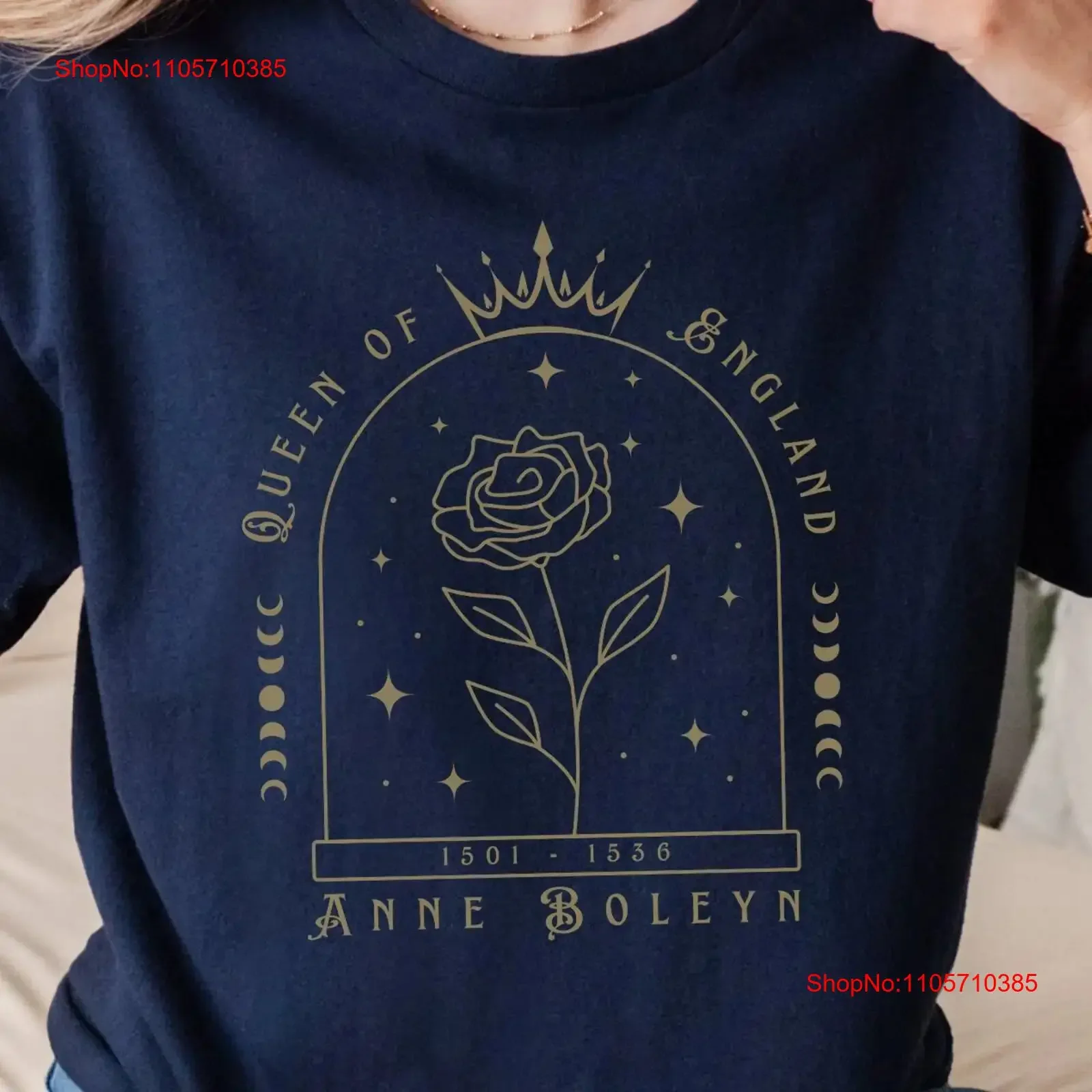 Anne Boleyn T Shirt Dark Academia Clothing The Tudors Queen of England History Teacher Royaltycore Top Henry viii Crewneck
