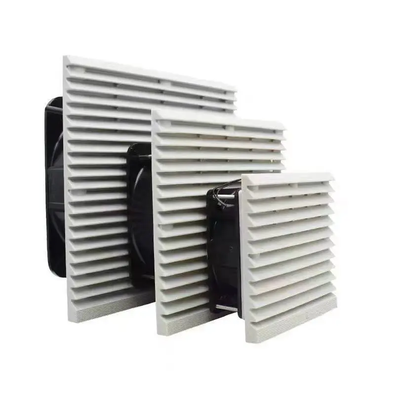 

Комплект вентиляционных фильтров для промышленного шкафа 220 В, охлаждающий вентилятор для электрического шкафа управления, пылезащитный вентилятор с жалюзи, шарикоподшипник