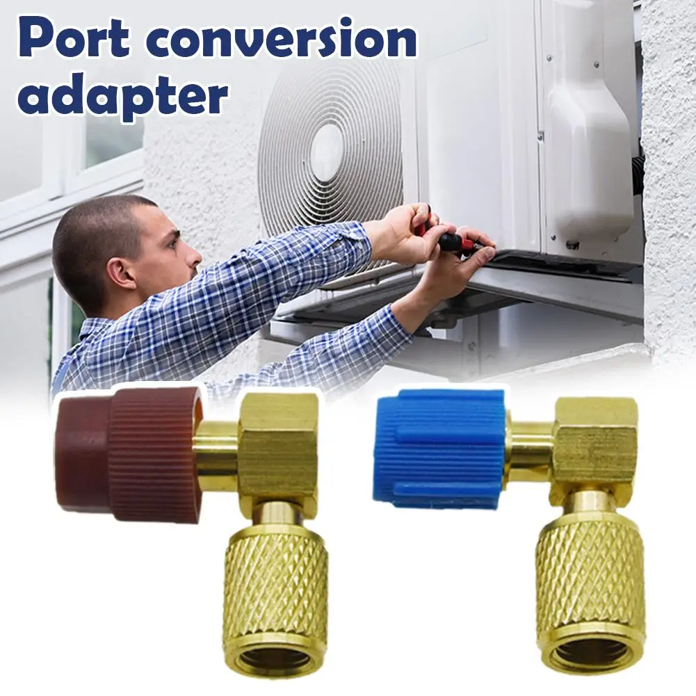 

R12 To R134 A High/low Pressure Port Modification Adapter Quick Connector Modification Disconnect Connector ° A/C 90 P1H3