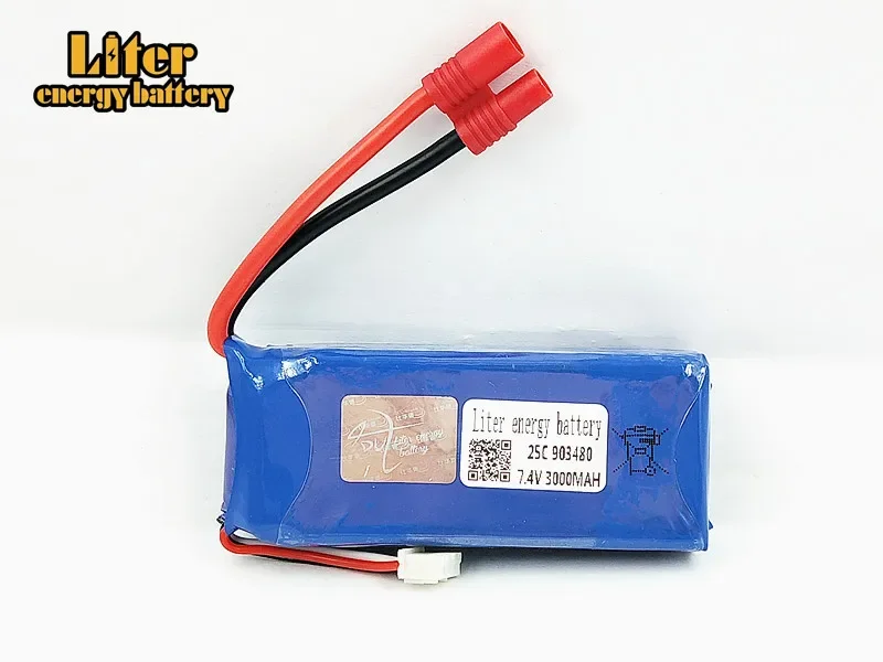 RC Drone syma x8 x8c x8w x8g Quadcopter Parts Lipo extra Battery Spare Toys 7.4v 2500mAh 903480 25c with Over current protection