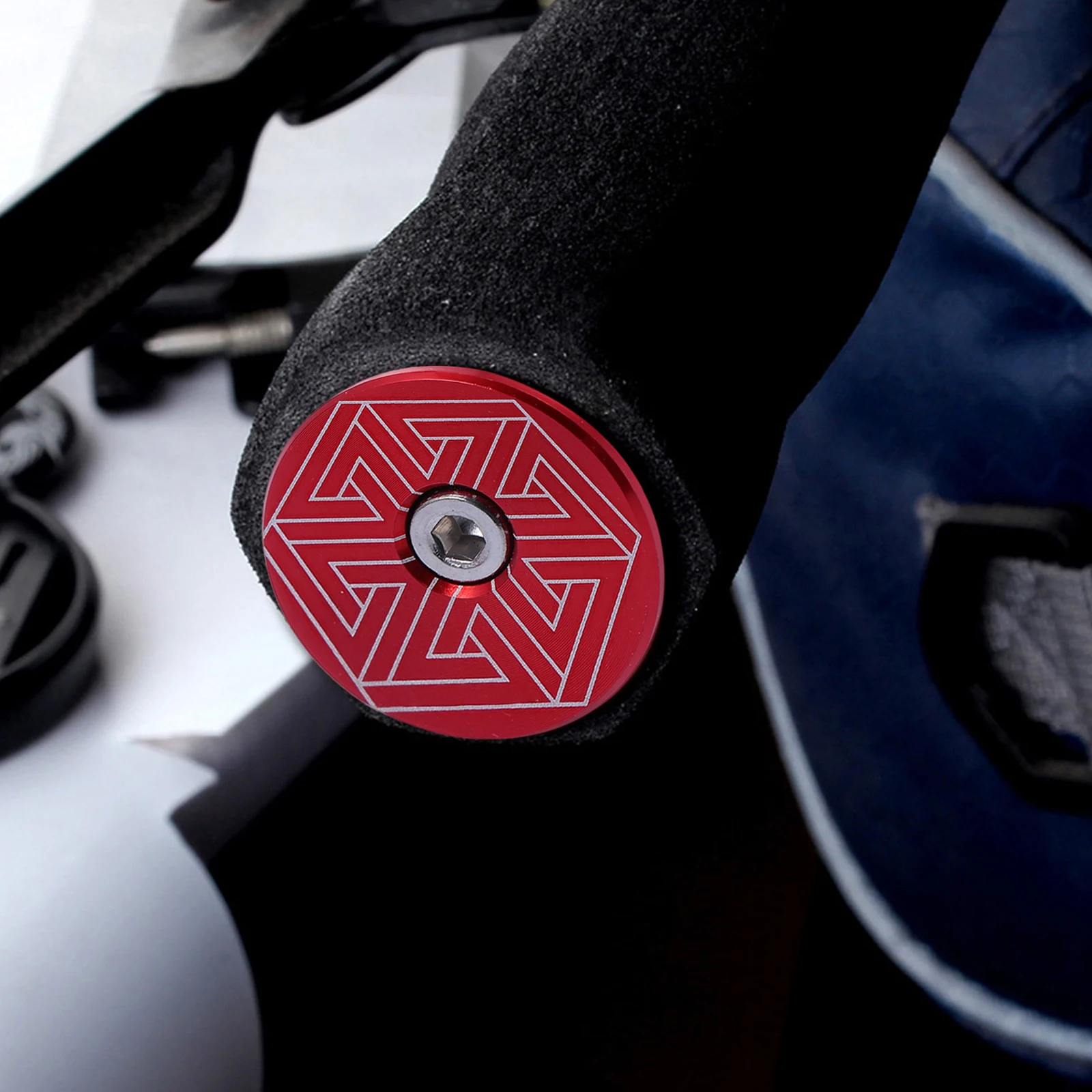 

2 Pcs Aluminum Alloy Handle Cover Handlebar Plug Ends Cycling Locking Caps Road Bike Plugs Motorcycle