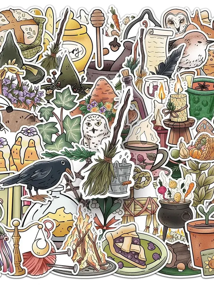 10/30/50pcs dessin animé forêt animaux autocollants magique bricolage Skateboard moto casque étanche Cool Graffiti décalcomanies jouets