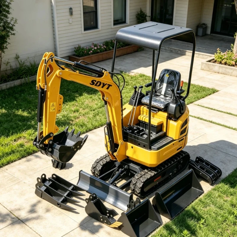 Manufacturer 2 Ton Small Excavator High Quality Agricultural Bagger 2000KG Diesel Crawler Mini Digger Customized