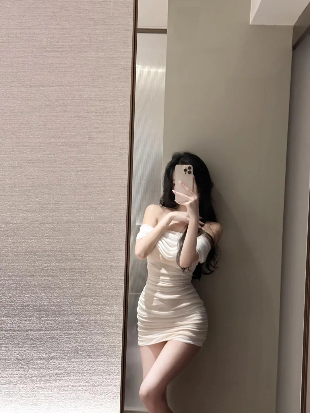 

Pure Desire One-oulder White Lace Dr Women Sexy Spicy Waist Slim Fit Bodycon Skirt High Waist A-Line ort Dr