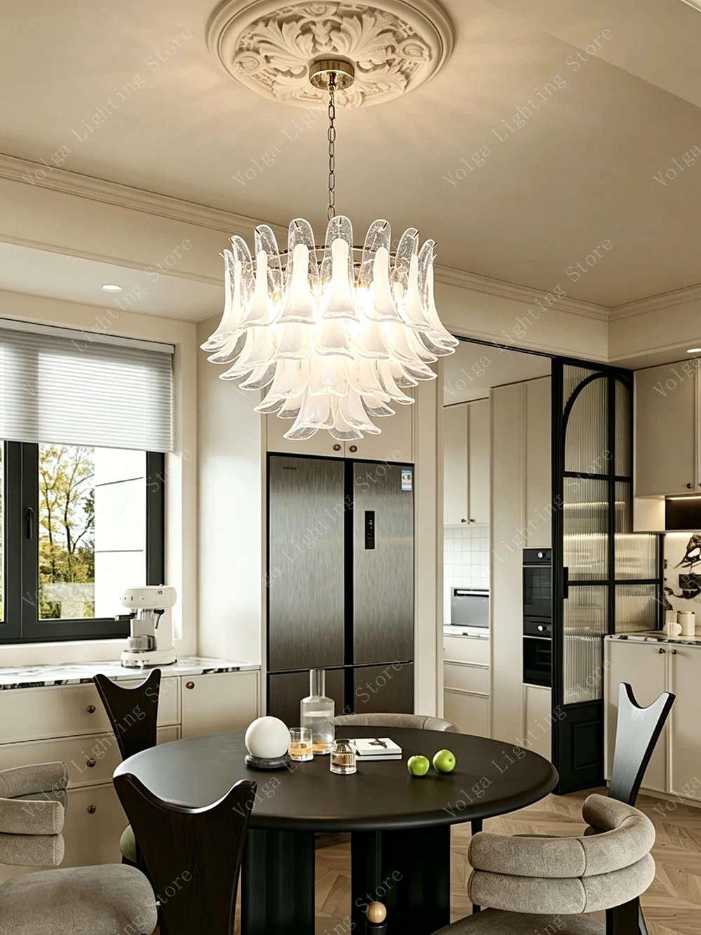 2026 Chandelier Murano Glass Lampsahdes, Upgrade Your Room Elegant Pendant Lights White Amber Suspension Luminaire