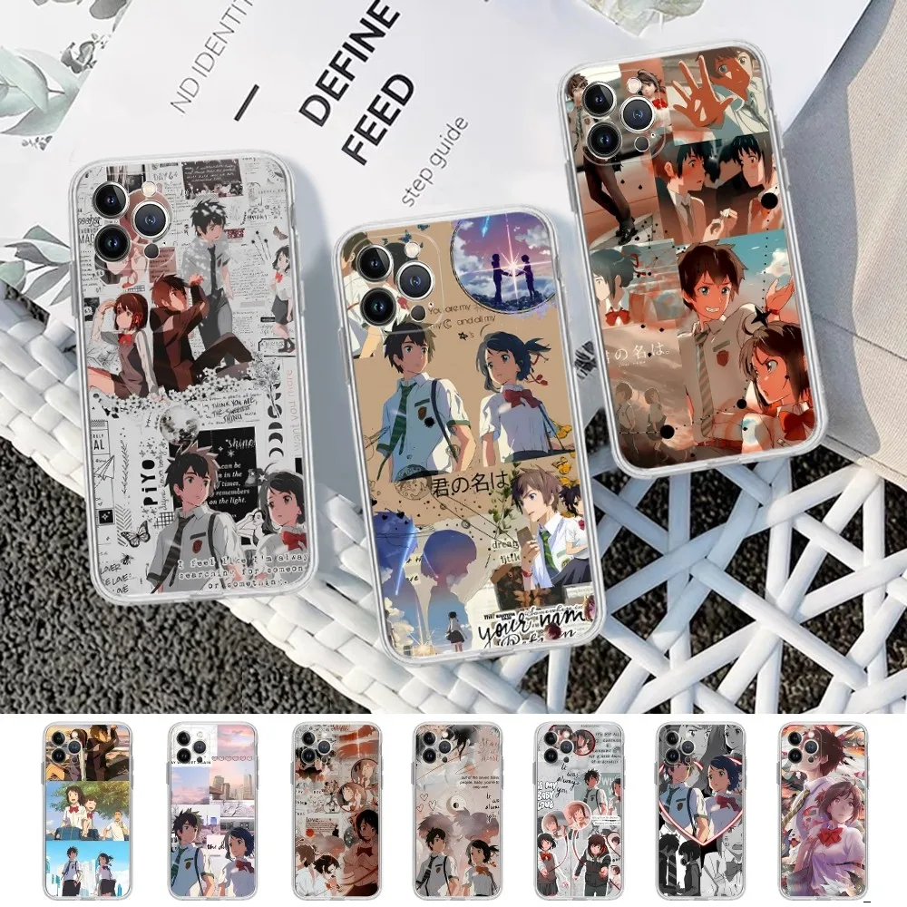 Anime Your Name iphone case For iPhone 15 14 11 12 13 Mini Pro XS Max Cover 6 7 8 Plus X XR SE 2020 Funda Shell