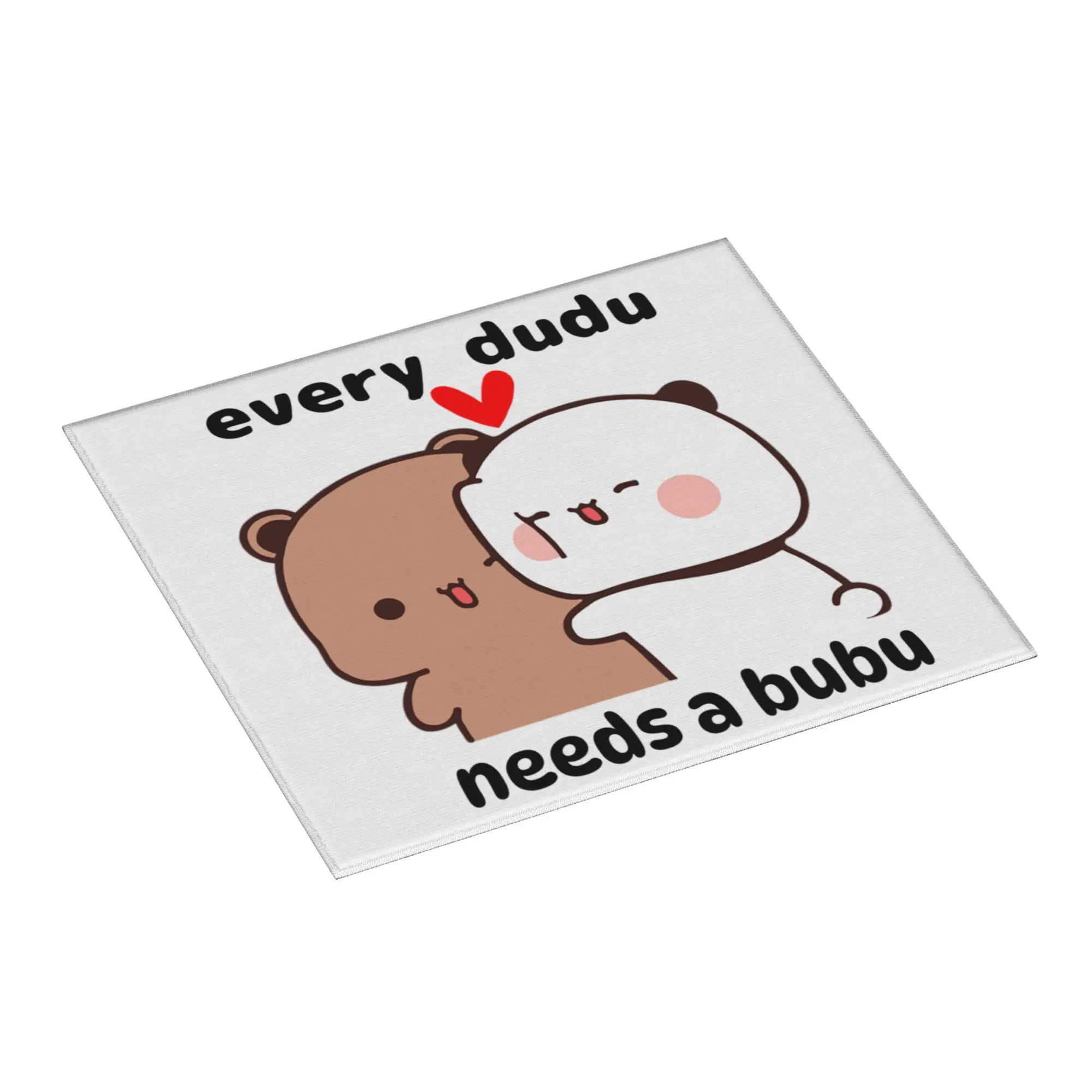 Drying Mat For Kitchen Panda Bear And Brownie BUBU DUDU Couple Barware Tableware Oil Proof Washable Kitchen Sink Drying Pad
