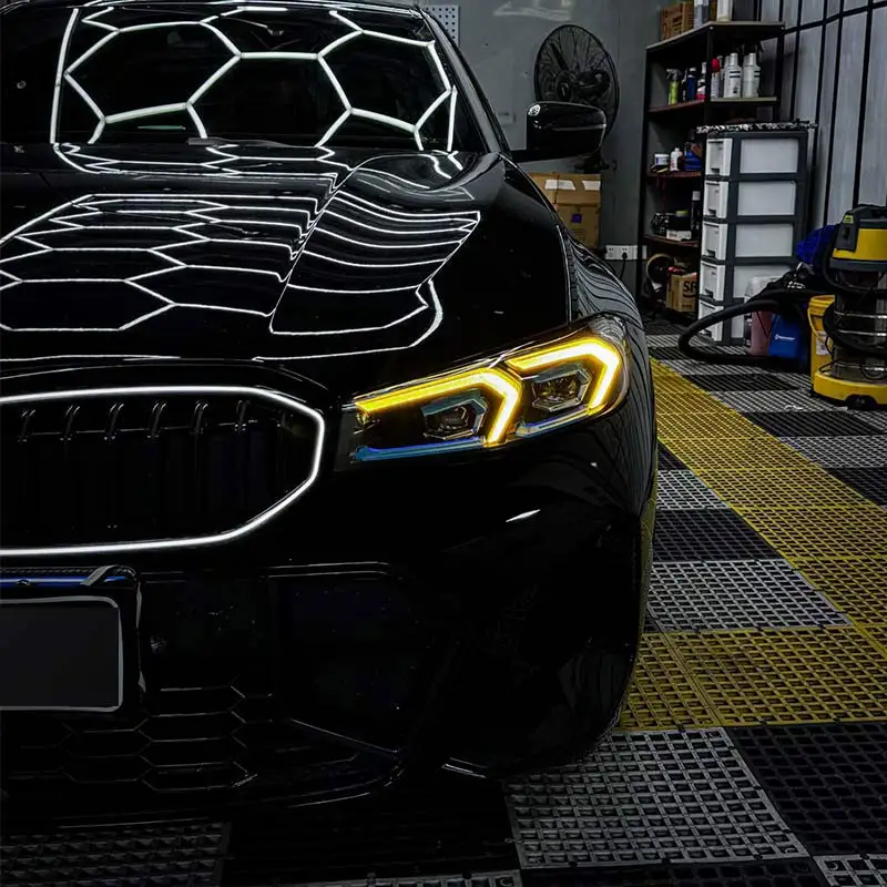 For BMW 3 Series G20 G21 LCI CSL yellow daytime running lights that flash left and right J ONE auto parts LED light diodes