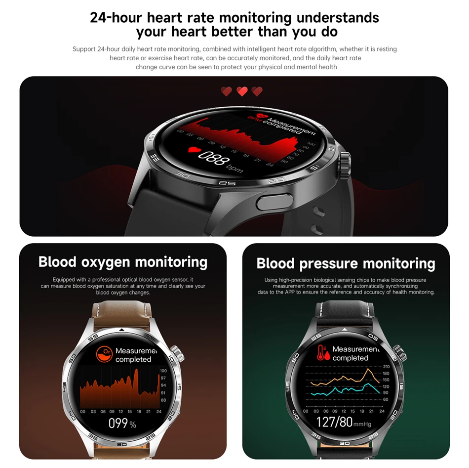 Watch 5 PRO Smart Watch Men GT5 Pro AMOLED HD Screen Bluetooth Call GPS Trajectory NFC Heart Rate Compass Smart Watches 2025 New