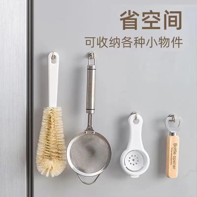 Hook Hole-Free Strong Way Magnet Magnetic round New Collection Multi-Use Najtk Strong Door Refrigerator Bathroom Sticky