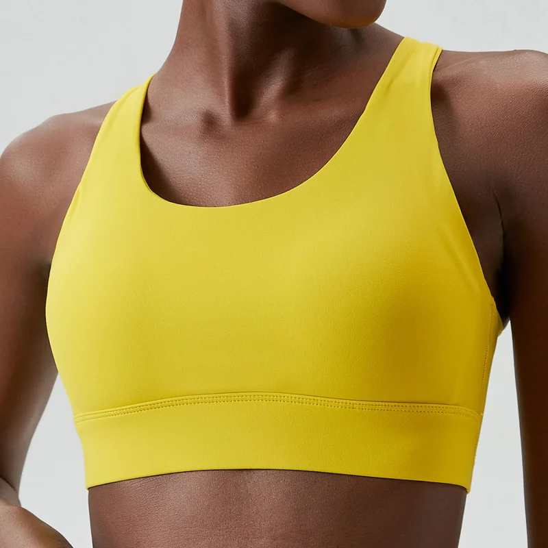 FUBEIKE Women Underwear Large Cup Sports Bra For Women Plus Size Top Adjustable Buckle Fitness Yoga Vest Workout Clothes