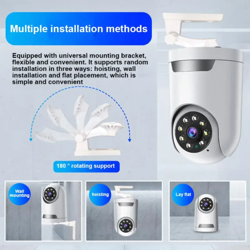 2.4G+5G Dual Band WiFi IP Camera Indoor Home Security CCTV Baby Pet Monitor Mini Camera 1080P Wireless Surveillance Camera