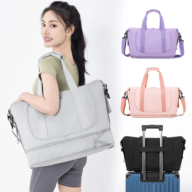 Gym Training Handbag Men Women Yoga Fitness Crossbody Bag Large Capacity Expandable Sports Shoulder Pack Travel Luggage bag