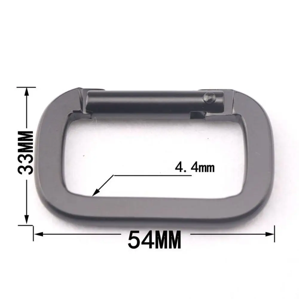 Langlebige Aluminium legierung Aluminium legierung Karabiner schwarz quadratisch Schlüssel bund Haken Anti-Diebstahl Outdoor-Camping