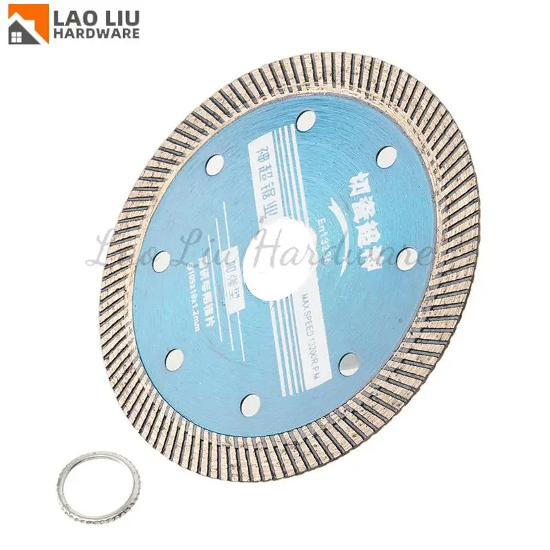 

Алмазная пила 105x10x1,2 мм горячего прессования — ультратонкий отрезной диск, идеально подходит для сухой резки мрамора, фарфора и керамической плитки