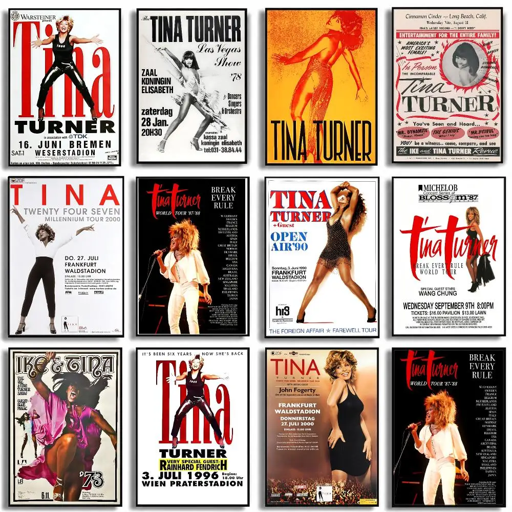 music Tina Turner Poster HD Poster High End Luxury Home Decoration Suitable for Living Room Bedroom Corridor and Gift Giving