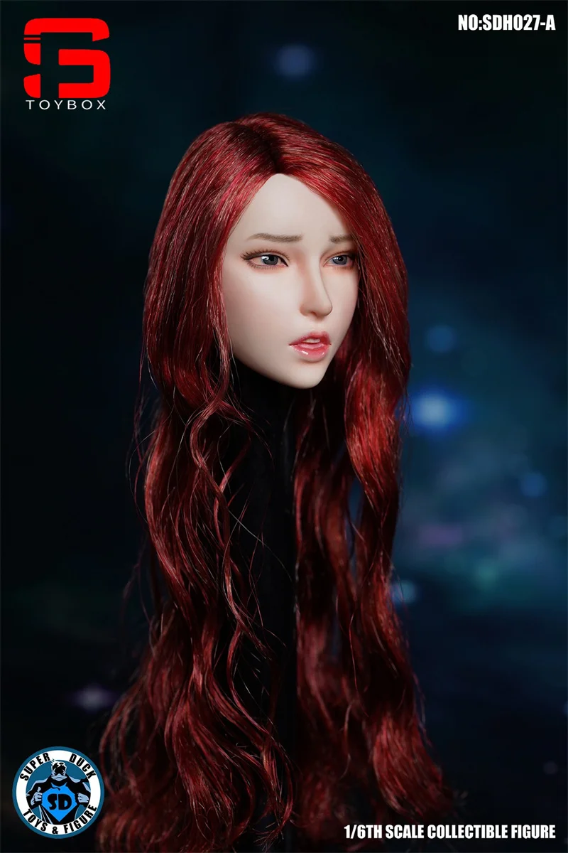 سوبر داك SDH027A 1/6 أنثى التعبير رئيس نحت زراعة الشعر رئيس نحت نموذج صالح 12 ''شاحب الجندي عمل الشكل الجسم #3