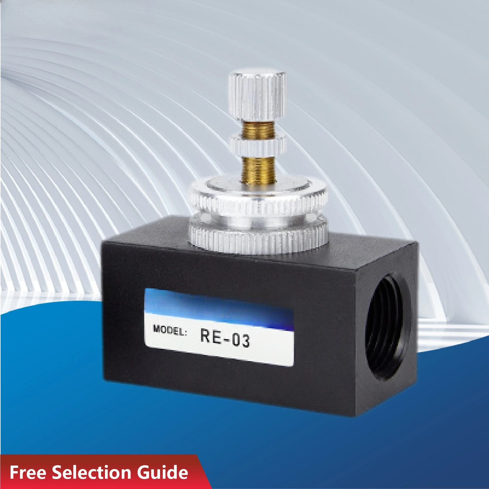 Adjustable One Way Pneumatic Throttle Valve Industrial Air Flow Controller for Precise Pneumatic Cylinder Speed Regulation