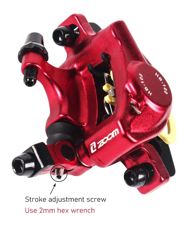 ZOOM HB-100 XTECH MTB hydraulisches Scheibenbremsen-Set für Mountain/Elektrisches Faltrad vorne und hinten ​ Fahrradzubehör – Detail 14
