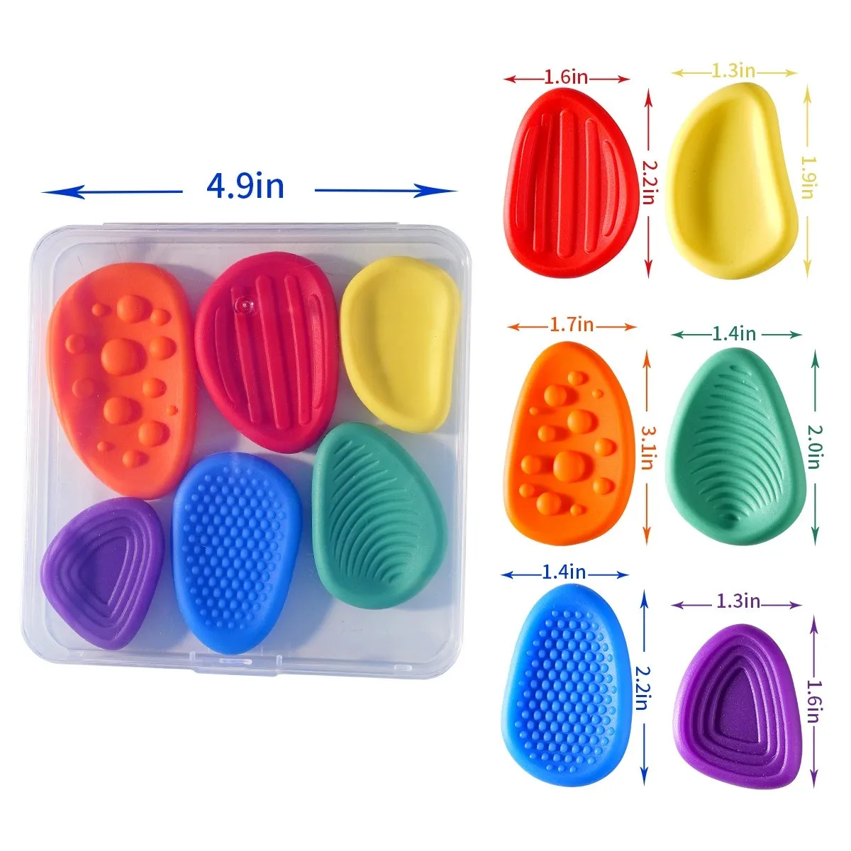 Tongtong Joy 6-piece Finger Stress Relief Toys - Ideal Stress Relief Tools for Student Offices, Delivered in a Beautifully Colored Gift Box