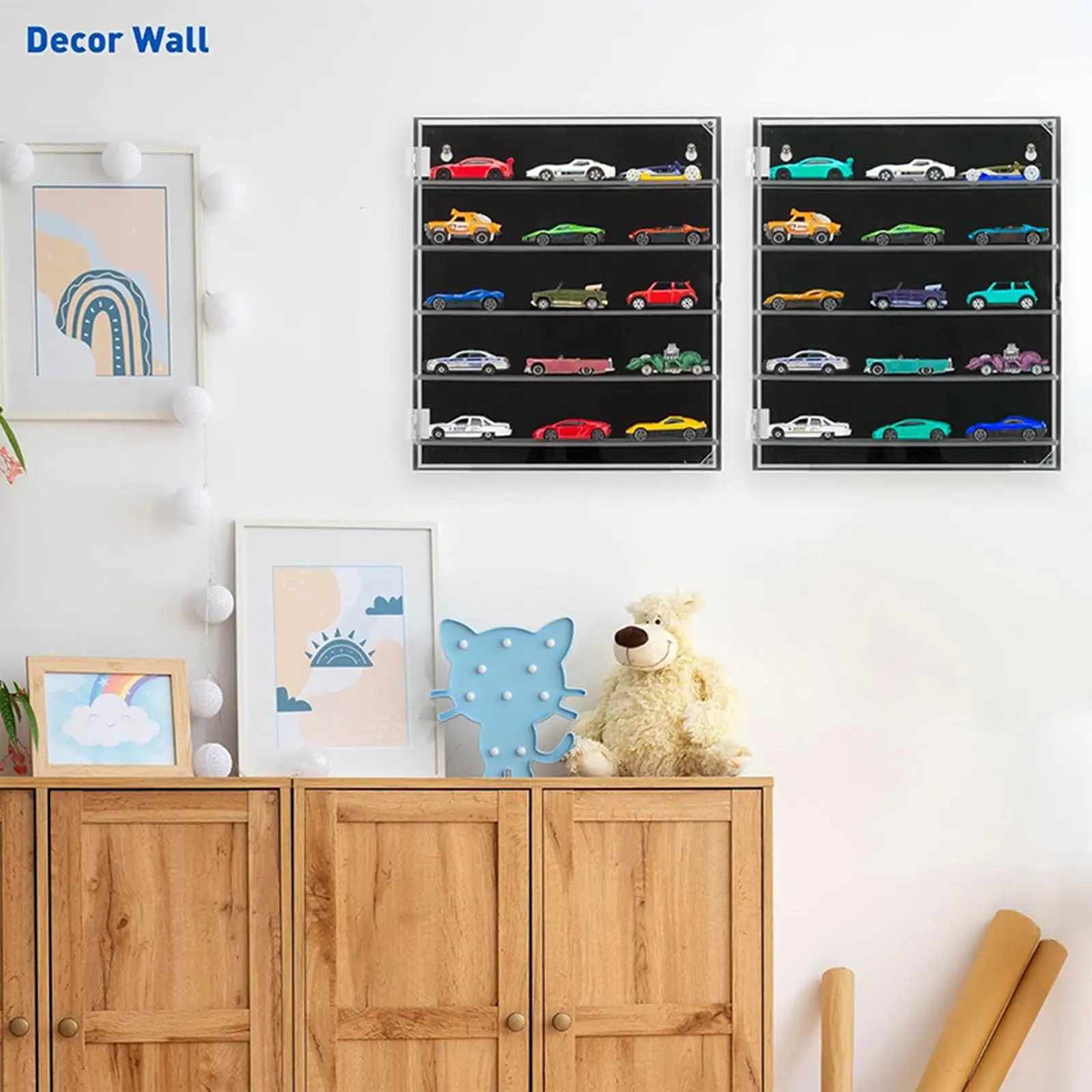 Présentoir en acrylique à 5 niveaux, organisateur de rangement Transparent pour collectionneur de maison