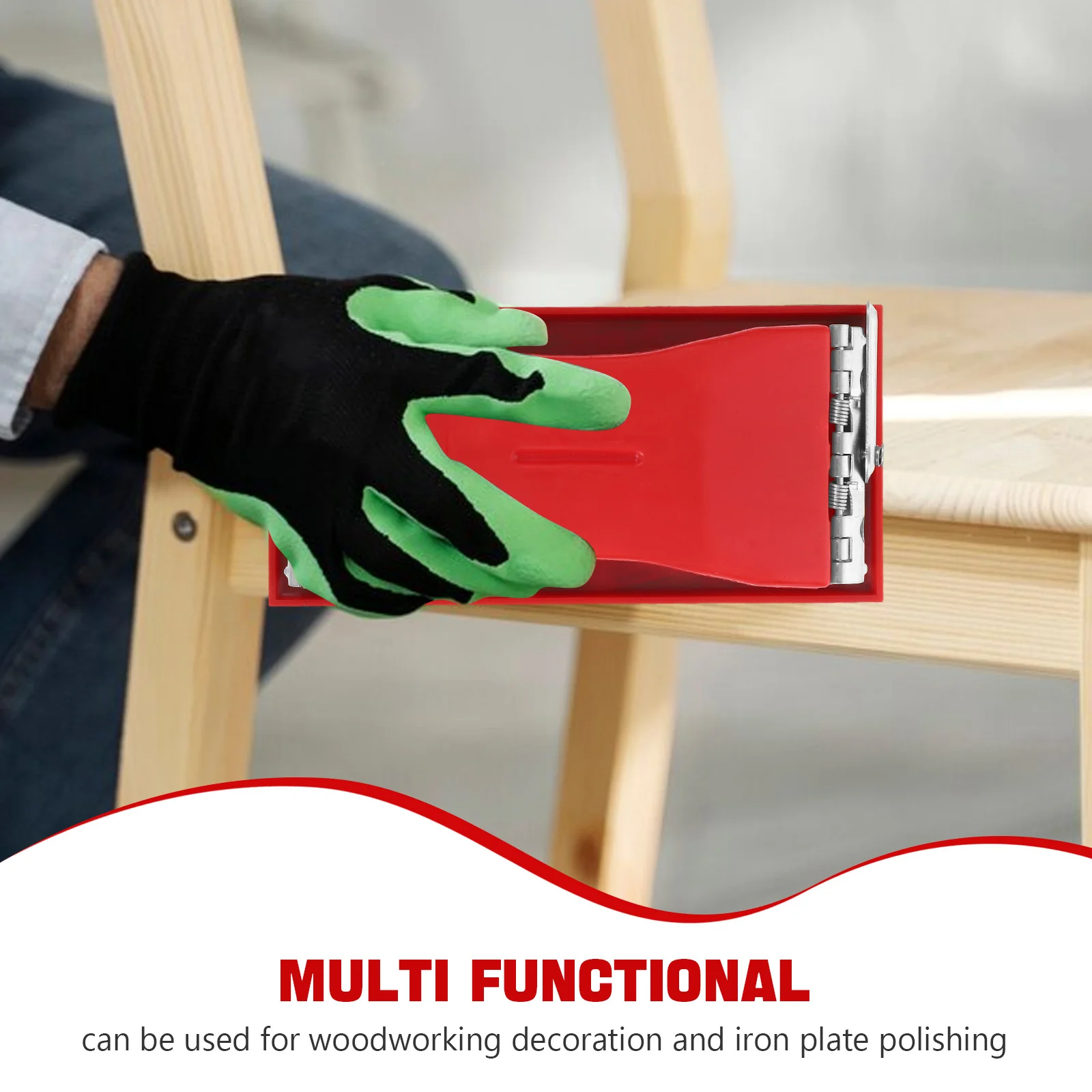 Soporte de papel de lija de plástico, lijadora Manual ligera para carpintería, estante de herramientas de lijado de paneles de yeso, mano estable y eficiente